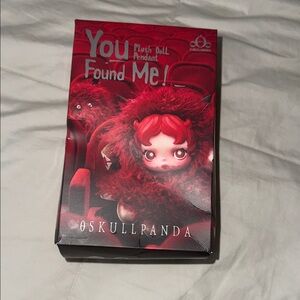 Skullpanda Red Plush Doll Pendant Blind Box